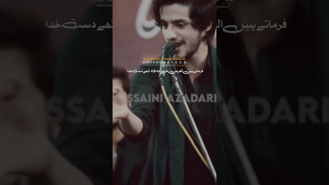 میں۴ اکیلا ہوں جسے رب سے علی۴ نے مانگا. #ayyamefatima #karbala #ghaziabbas