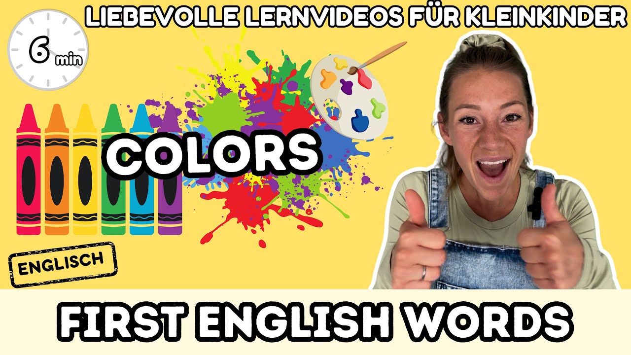 ENGLISCH LERNEN FÜR KLEINE | FARBEN LERNEN | COLOR VIDEO | ERSTES ENGLISCH 