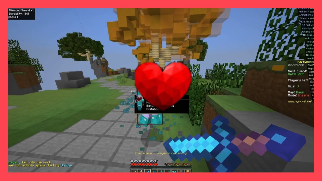 Hacking On Hypixel Skywars - Sensation