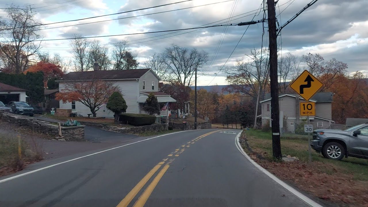 Driving from Shavertown to Edwardsville, Pennsylvania