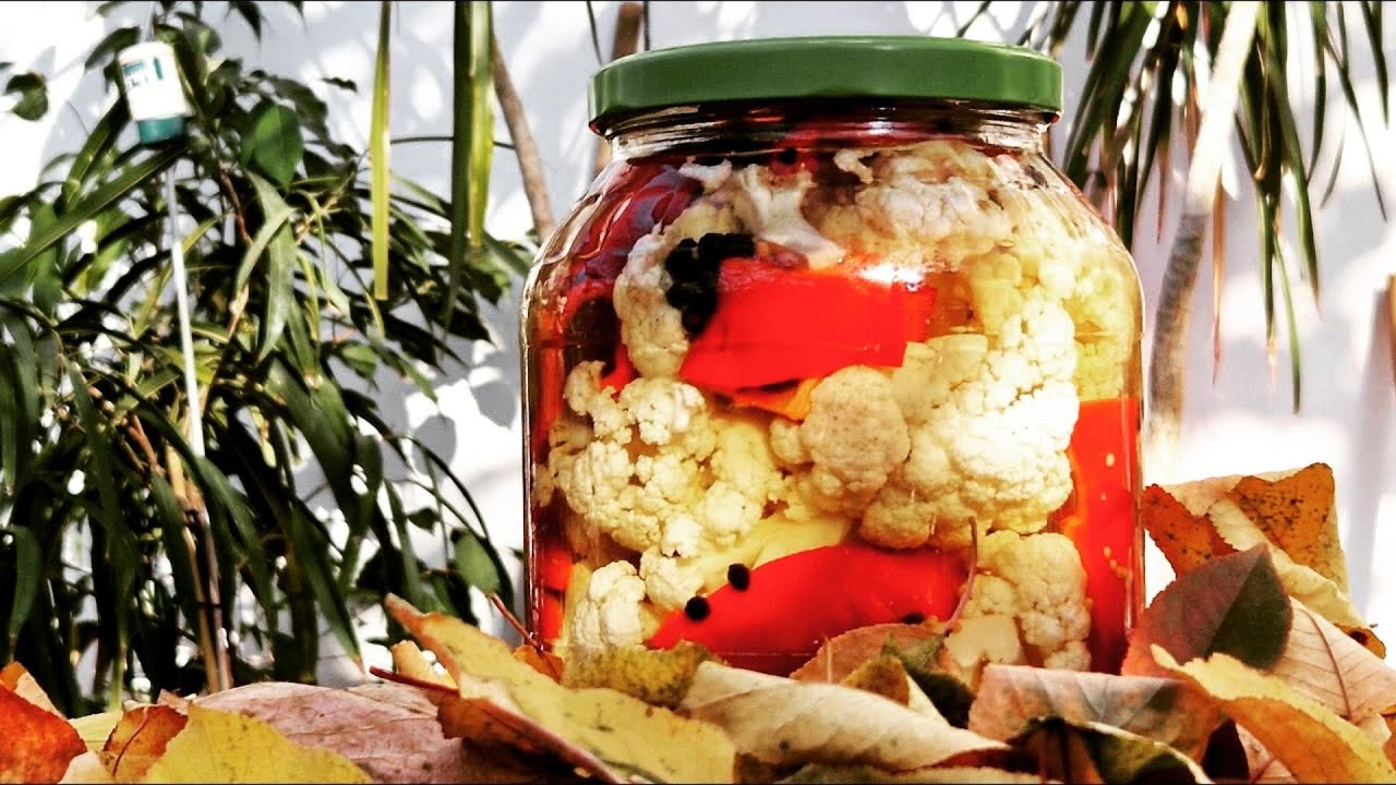 Conopida la Borcan pentru Iarna /Cauliflower in Vinegar Without Preservatives