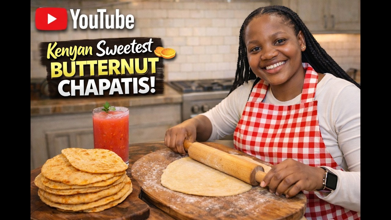 Kenyan Sweetest Butternut Chapatis 🧡🥞 | Soft, Colorful & Delicious
