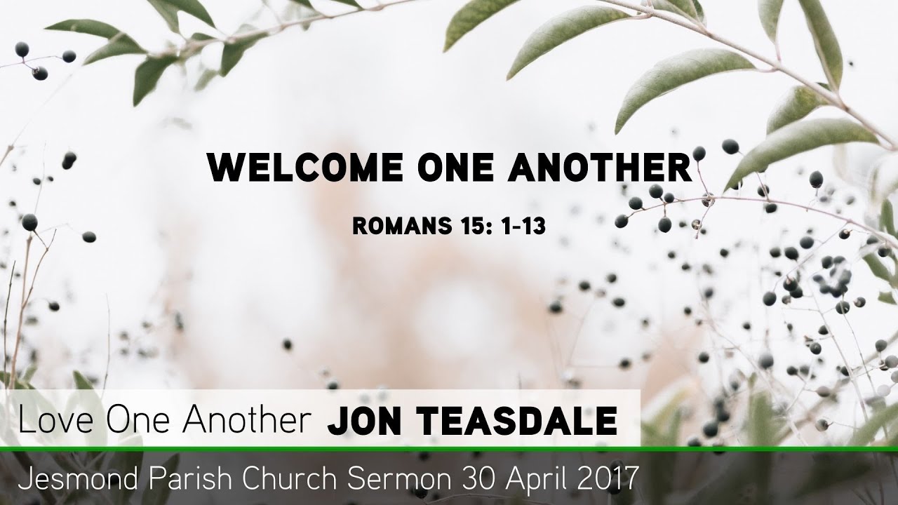Romans 15: 1-13 - Welcome One Another - JPC Sermon - Clayton TV