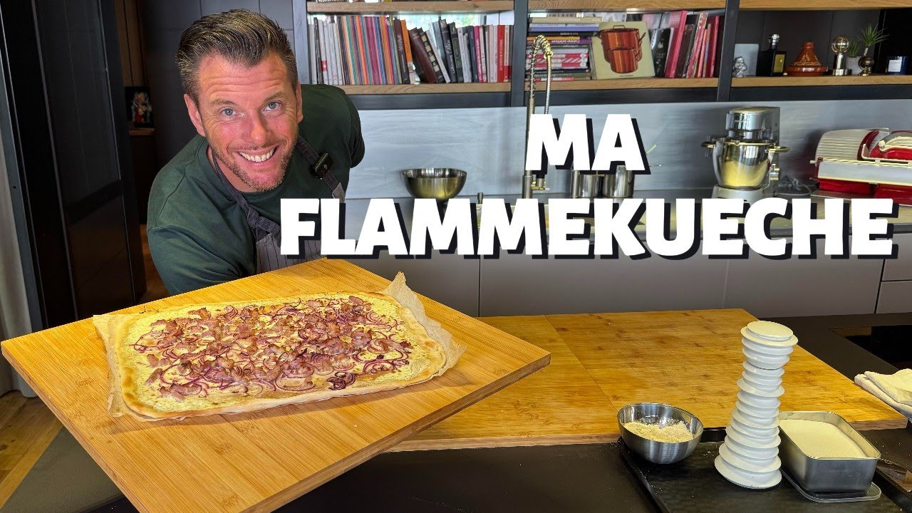 RECETTE DE NORBERT : MA FLAMMEKUECHE (TARTE FLAMBÉE ALSACIENNE)