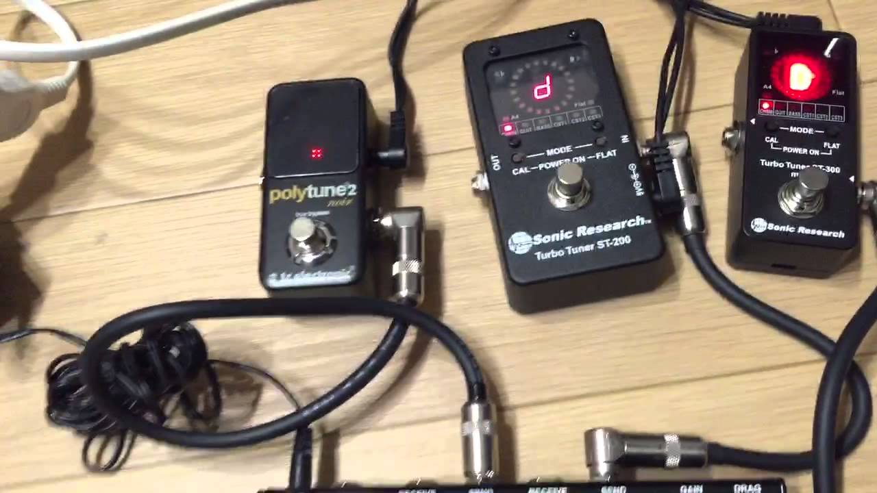 Sonic Research ST-200 vs ST-300 vs TC POLY TUNE2  TUNER