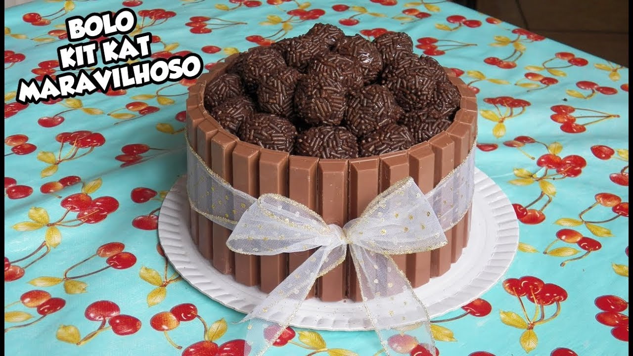 BOLO KIT KAT MARAVILHOSO - OPÇÃO PARA DIA DOS NAMORADOS - Bru na Cozinha