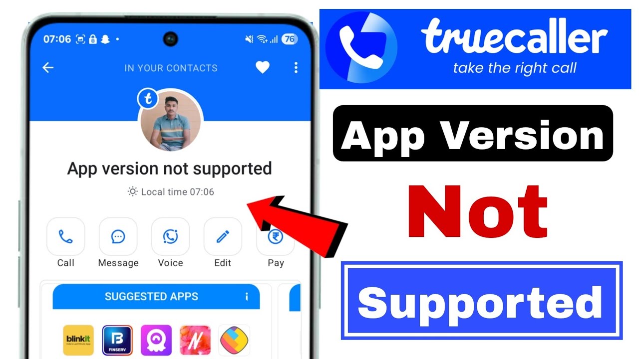 truecaller app version not supported | true caller app version not supported, truecaller 2025
