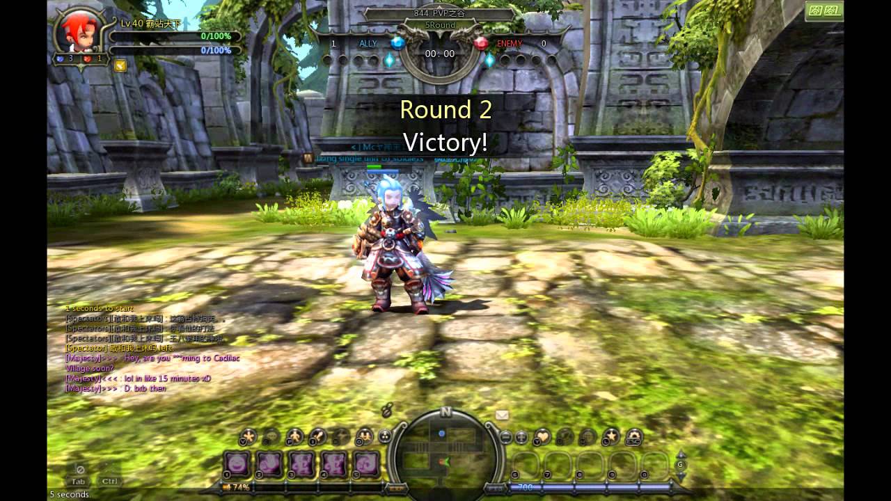 Dragon Nest: Swordmaster vs Mercenary PvP in HD
