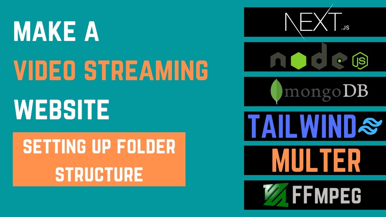 Video Streaming Website Tutorial Next JS + Node JS | Setting Up Folder Structure | Part 1