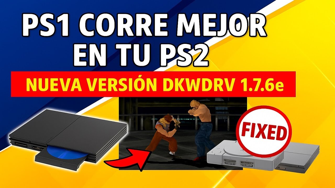 👉Prueba el Nuevo DKWDRV  💥Juega PS1 en tu PS2 Ahora con MEJOR rendimiento, gráfica y menos Bugs