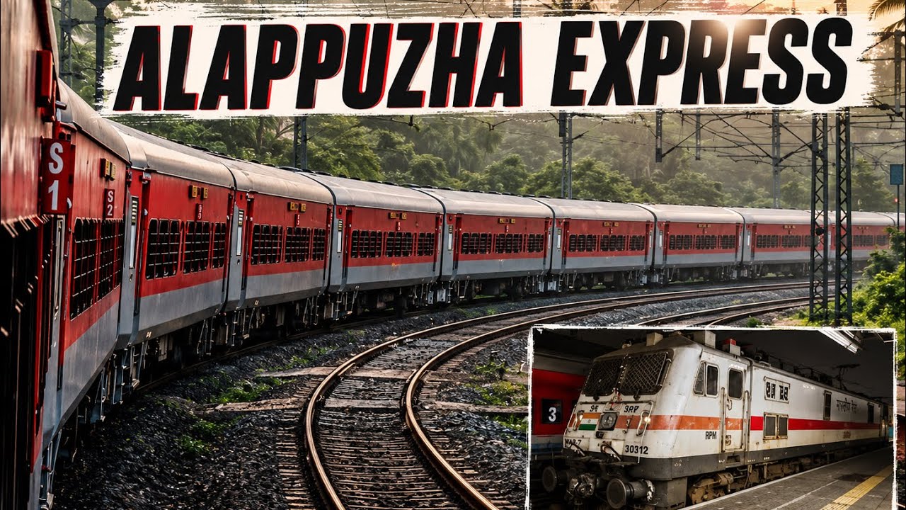 LHB coaches for Alappuzha Express || Chennai to Kochi journey || Indian Railways