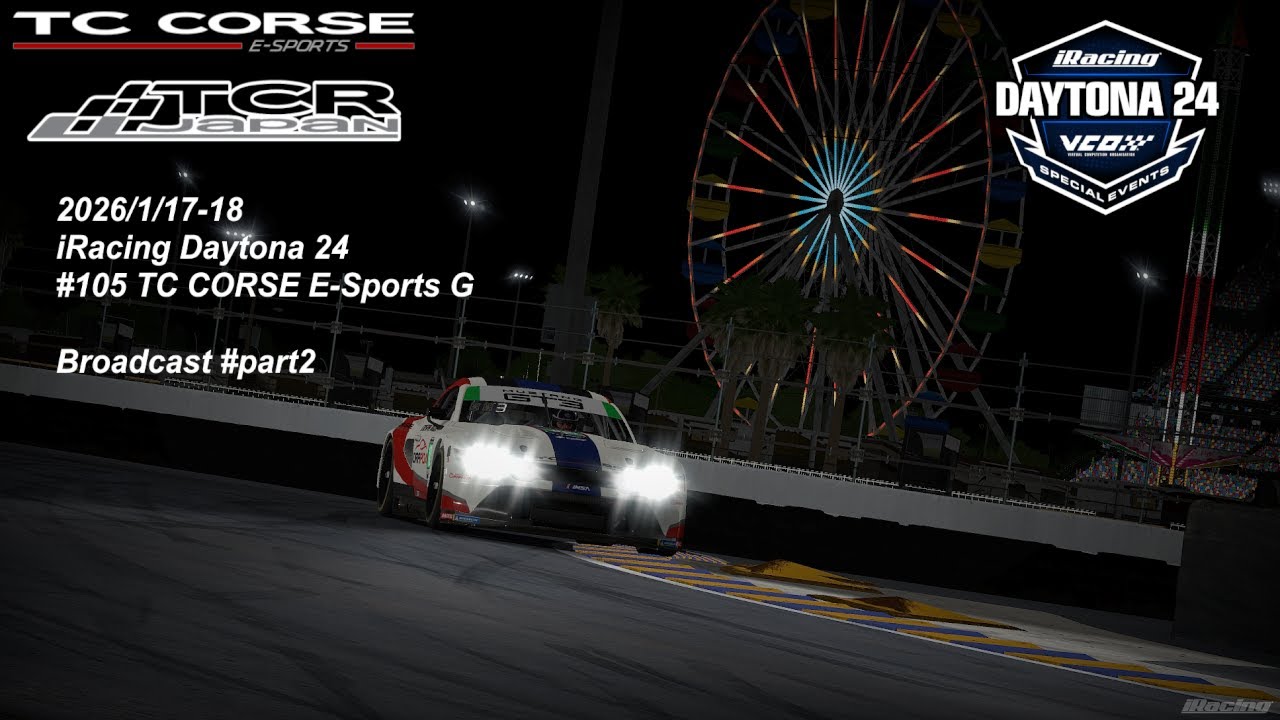 【Part2】iRacing Daytona24 