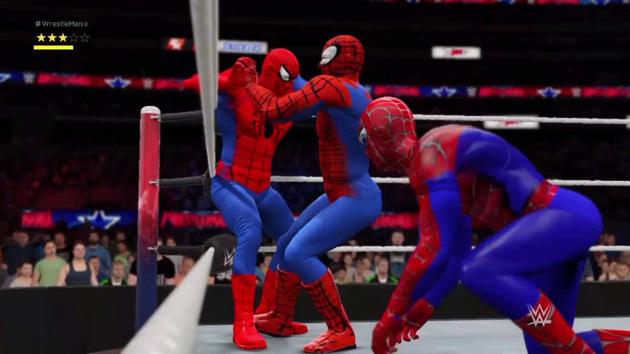 WWE 2k17 let the best spider-man win