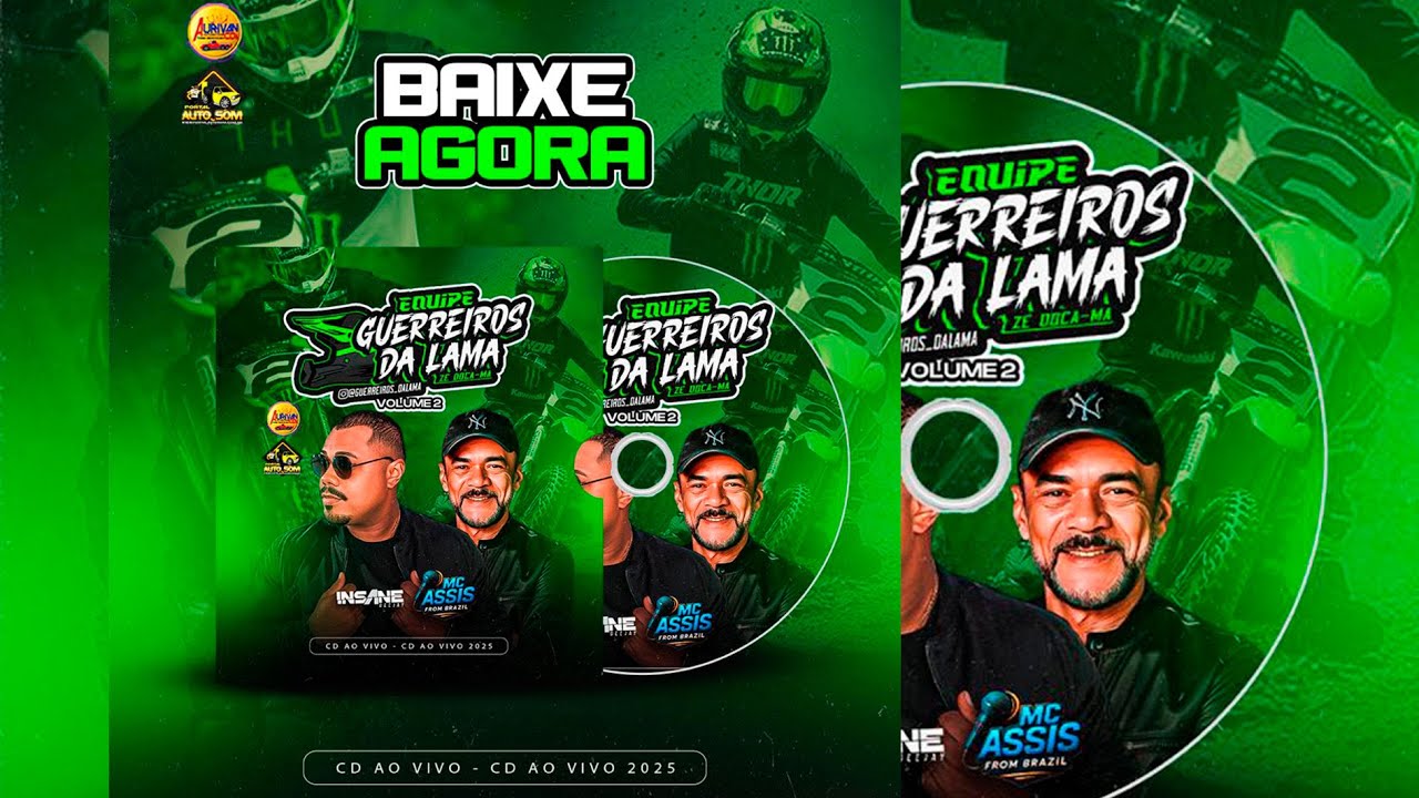 CD EQUIPE GUERREIROS DA LAMA VOL 2 AO VIVO mcassis insanedjofc