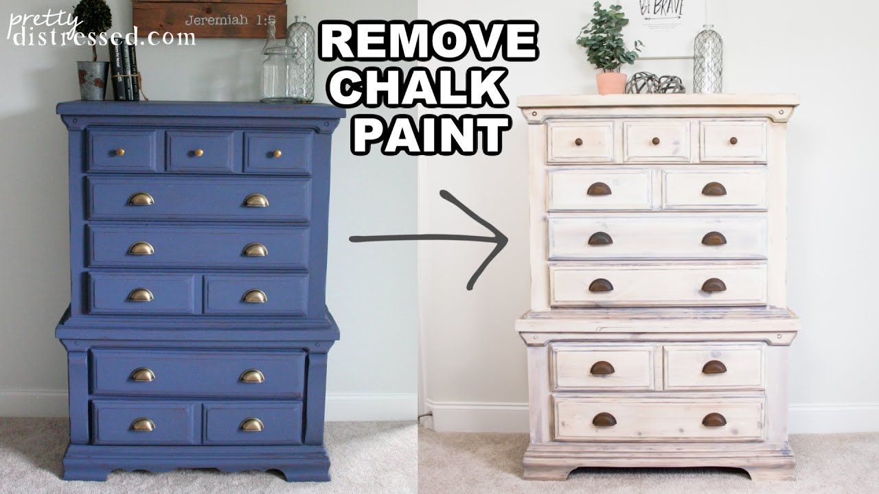 Whitewash Wood Furniture | Remove Chalk Paint on Wood Furniture