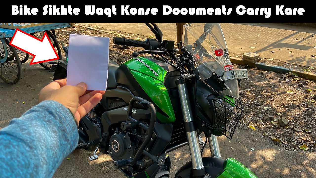 Which documents should be carried while learning or riding a bike | Praks Bikers Guide
