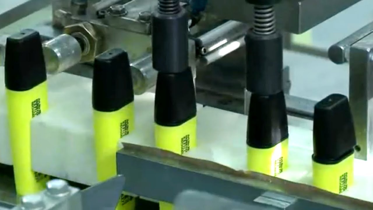 COMO se HACEN los MARCADORES de COLORES stabilo boss | Como se FABRICAN los ROTULADORES de COLORES