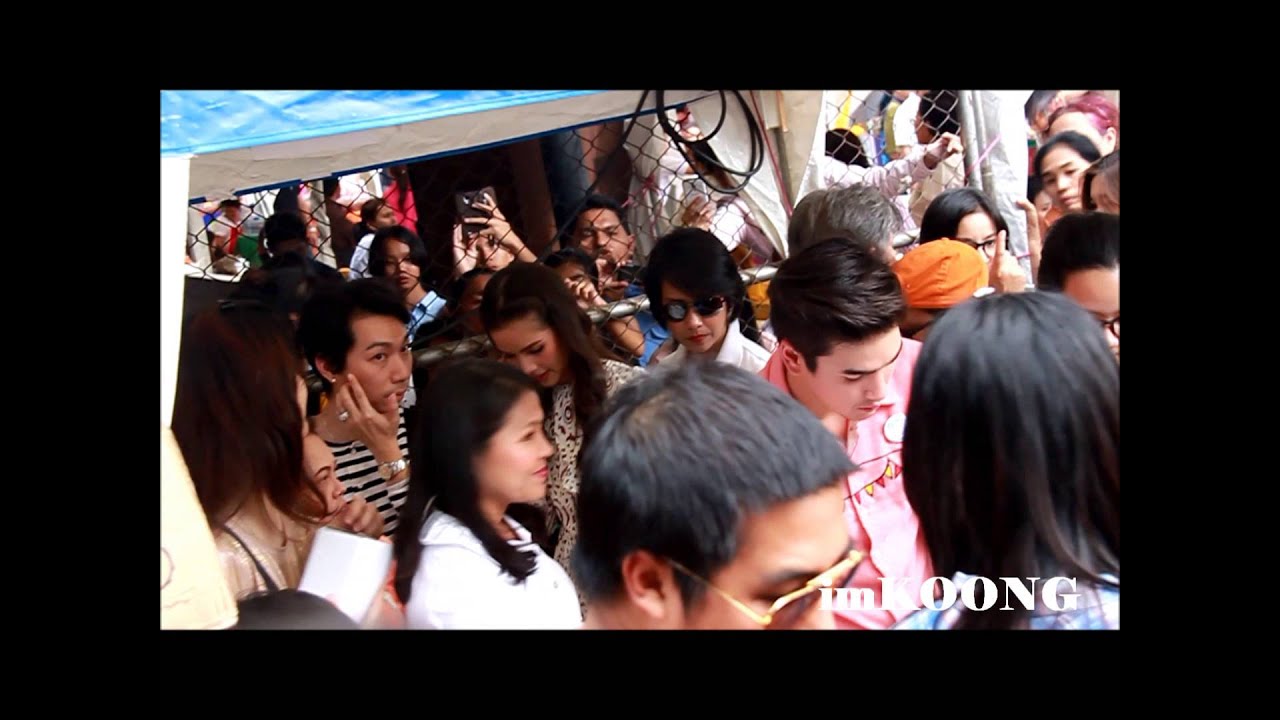 [fancam3] Nadech & YaYa ตลาดนัดดารา @ ช่อง3 มาลีนนท์ 2013.10.03
