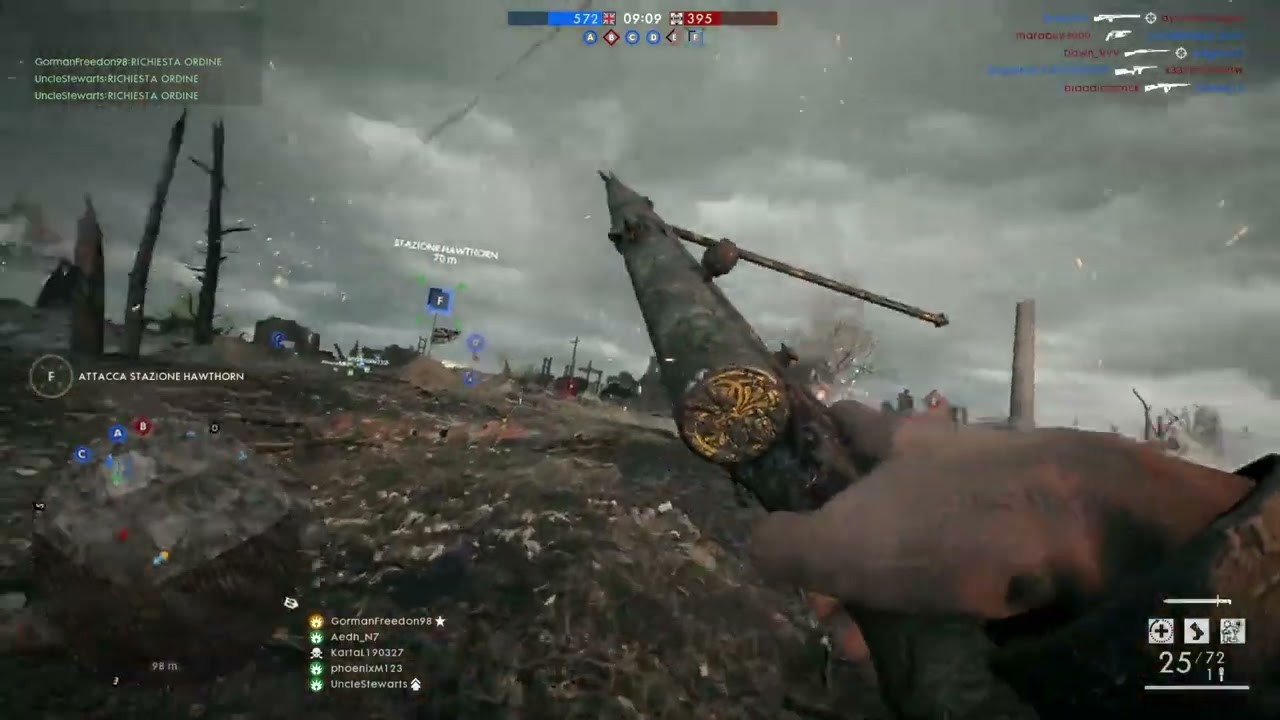 Battlefield 1 / 1 million kills! Mastering weapons in nice maps