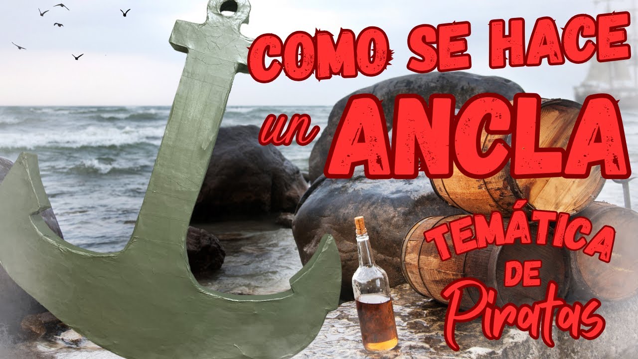 Decoración para fiesta de piratas (Ancla de Barco)