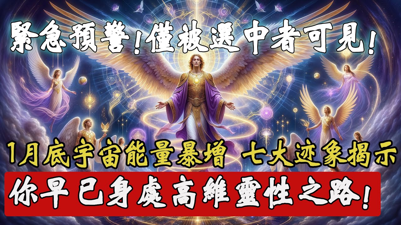 天選者的覺醒信號！1月底宇宙能量激增，做好充分準備，7 大跡象揭示你已踏入高維覺醒之路！