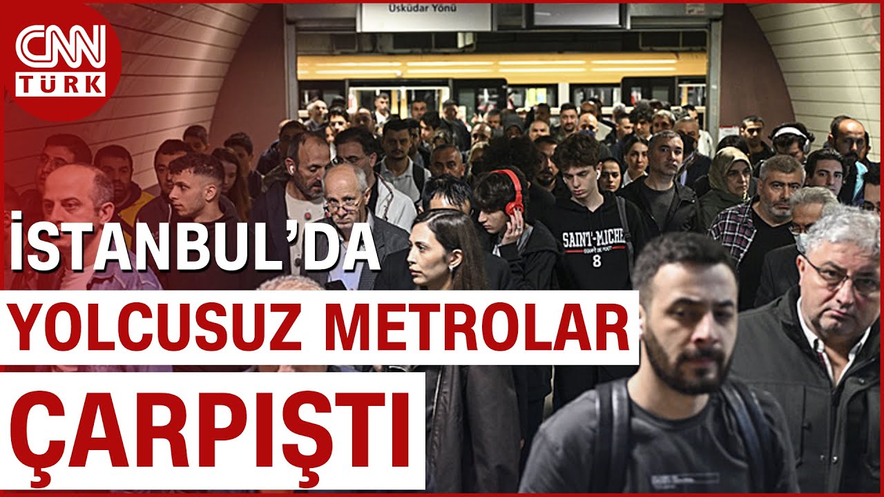 İstanbul'da Feci Metro Kazası! Yolcusuz Metrolar Birbirine Girdi #Haber