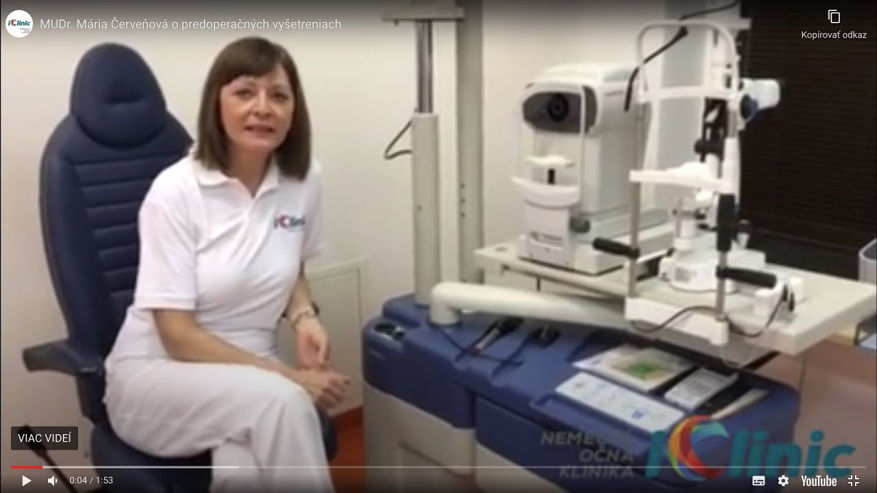 MUDr. Mária Červeňová o predoperačných vyšetreniach