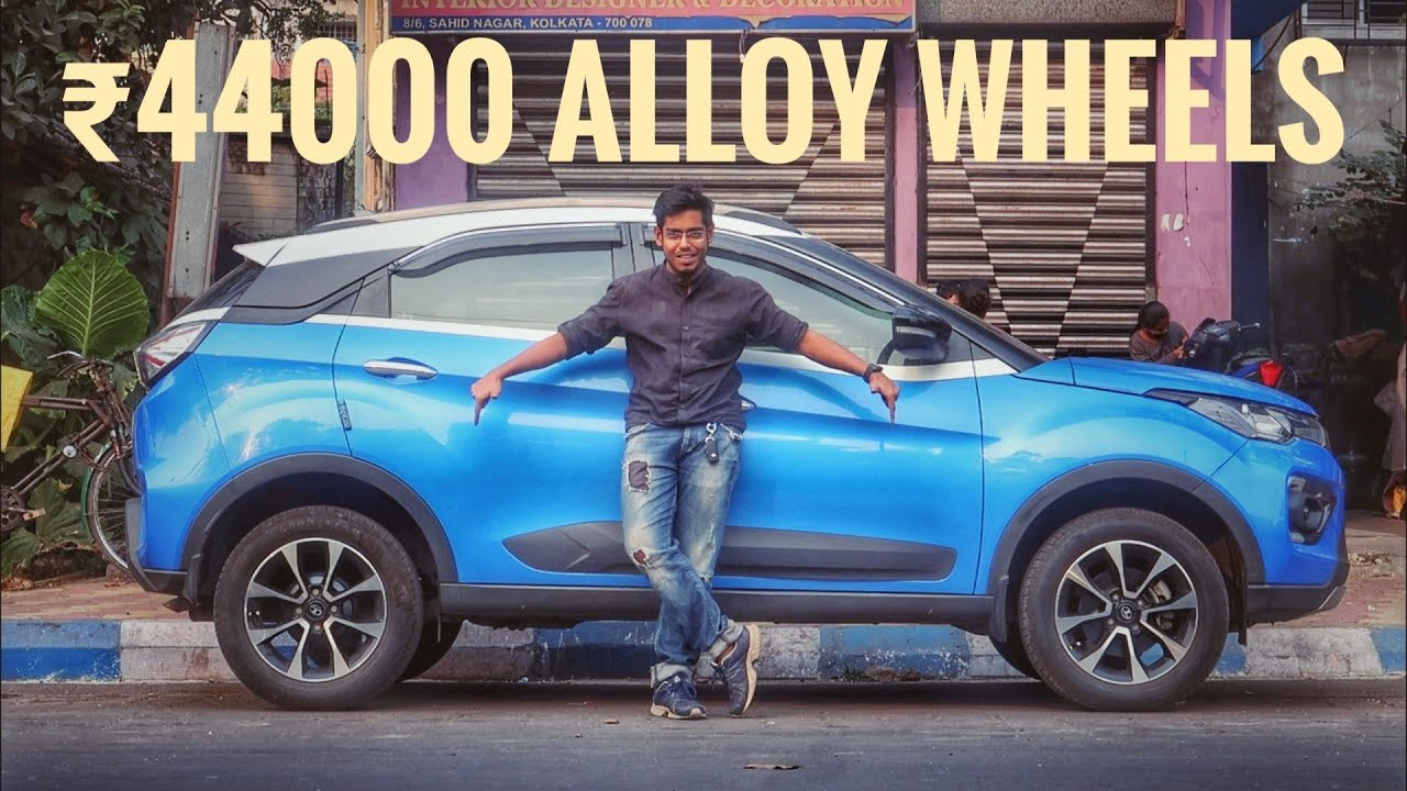 Installed Tata Oem Alloy Wheels In My Tata Nexon XM Bs6 || 7th Stage Modification || DipAngama