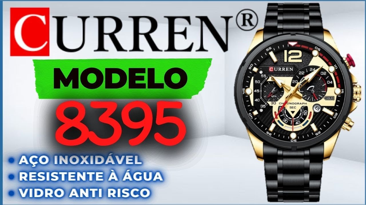 Relógio Curren é Bom? Unboxing e Impressões do Curren 8395 [Barato e Estiloso]
