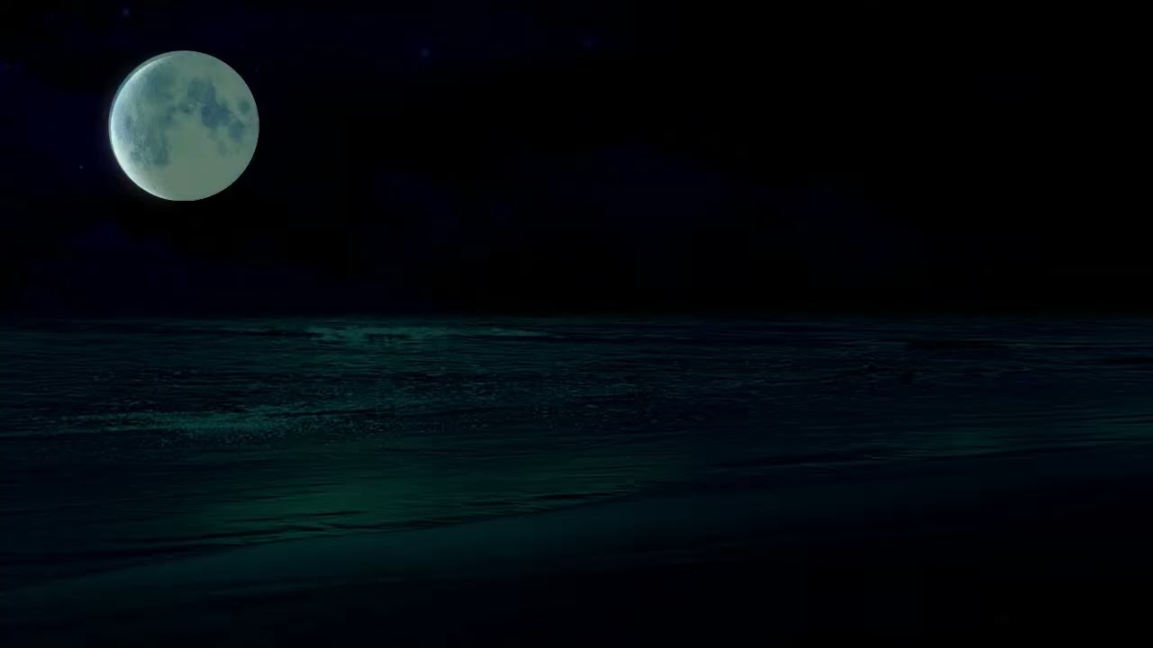 Deep Blue Tranquility🌊 Night Ocean for Anxiety & Sleep Relief