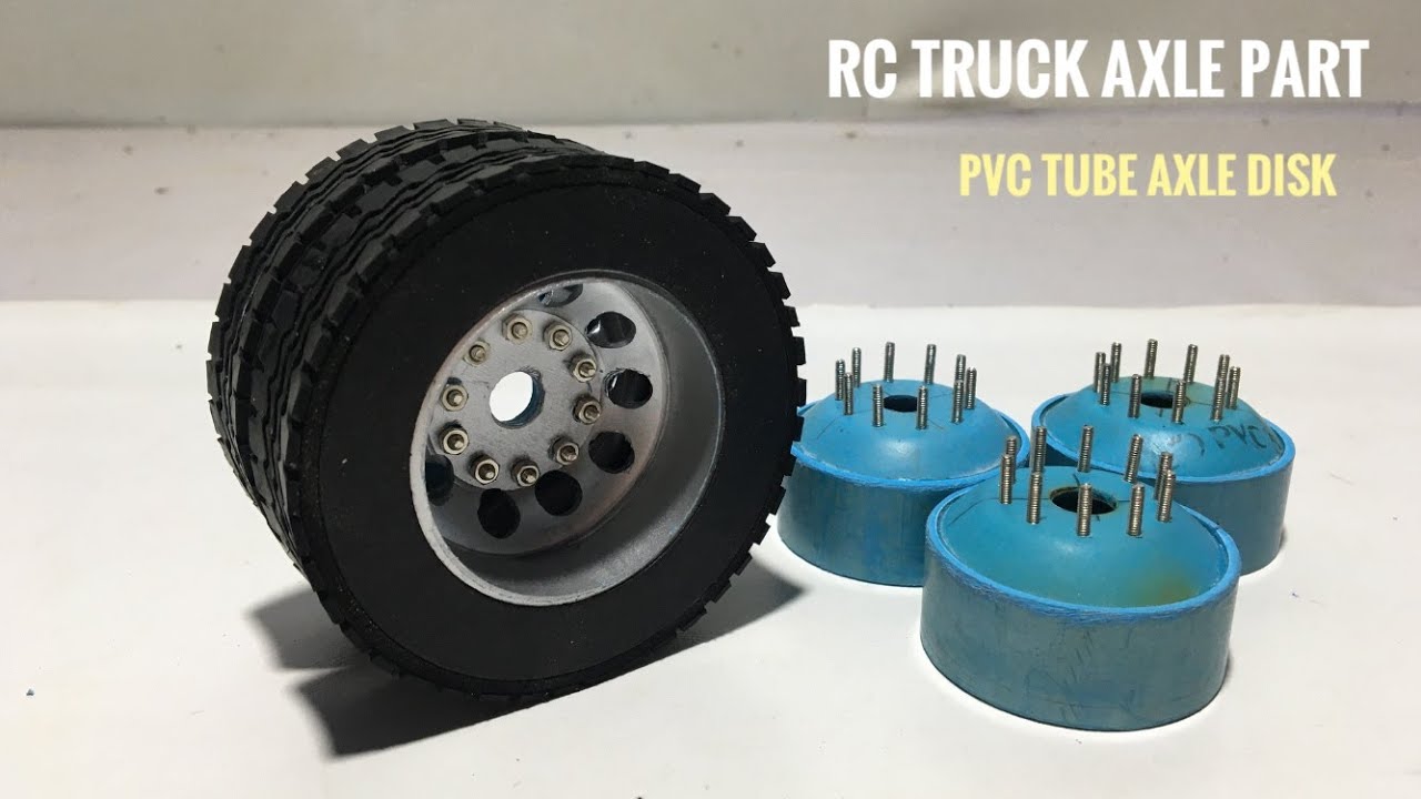 How to Make RC Heavy Construction Tractor Truck Homemade RC Car Project #5 Axle Disk