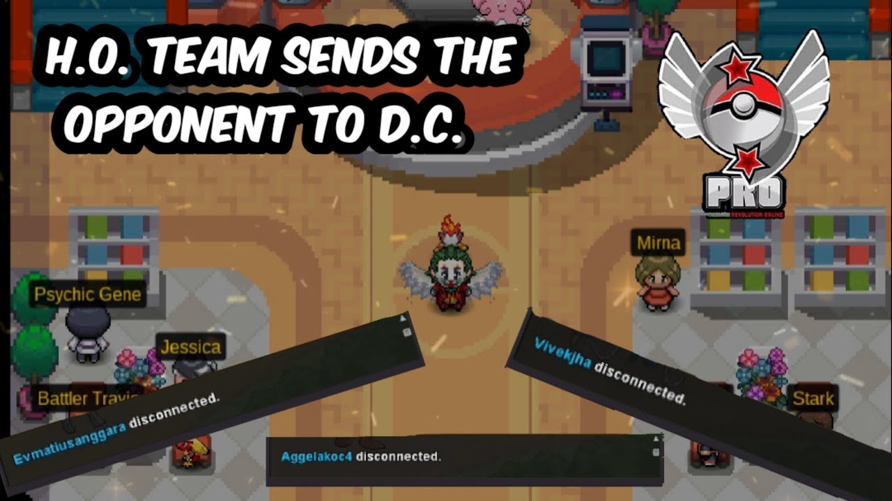 H.O. TEAM SENDS THE OPPONENT TO D.C. | #PVP 111 | POKEMON REVOLUTION ONLINE