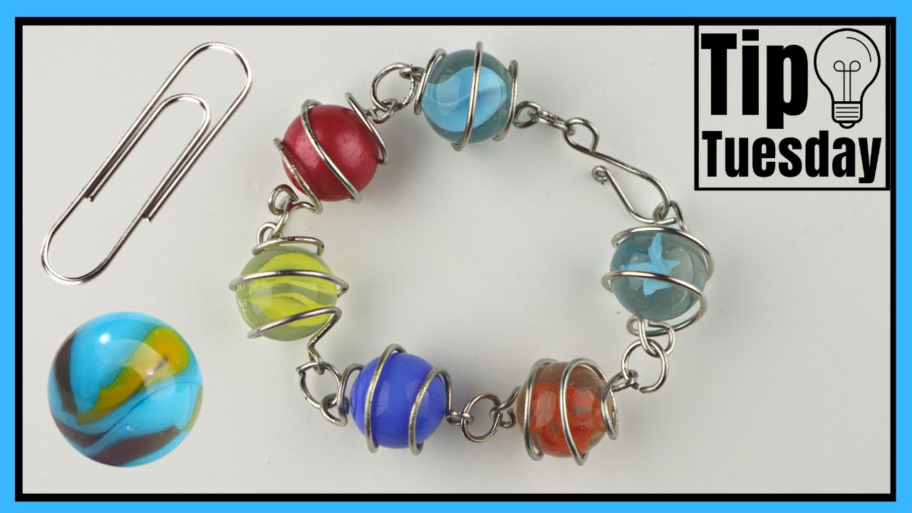 Paperclip Marbles Bracelet Wire Jewelry Making Tip Tuesday Tutorial