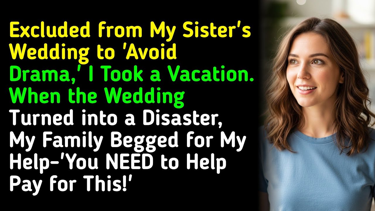 Excluded from My Sister's Wedding to 'Avoid Drama,' I Took a Vacation. When the Wedding Turned... 