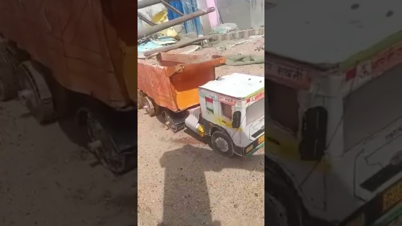 sand loading video miniature #riturajyadav #handmade #minitruck #miniature