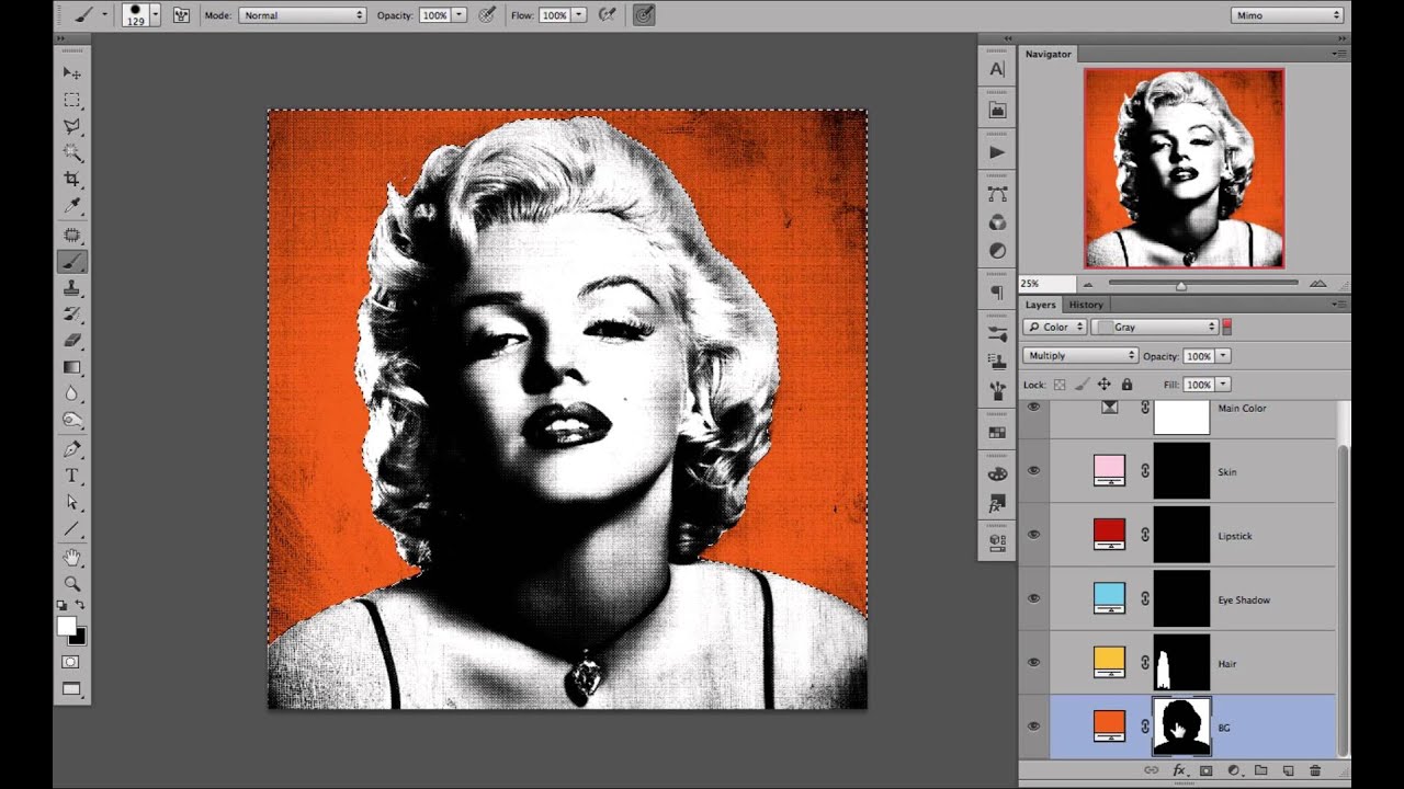 POP ART Creator PRO - 2. Adding Colors tutorial - Plugin FOR Adobe Photoshop