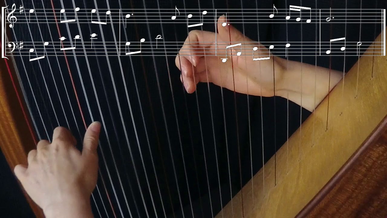 Inisheer - celtic harp with sheetmusic