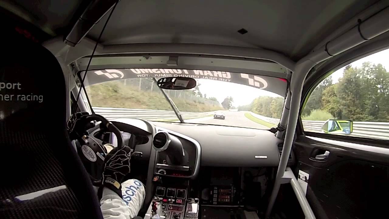 Onboard im Twin Busch Audi R8 LMS Ultra beim 9 VLN Lauf 2013