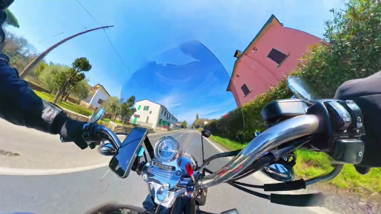 Short ride in Harley-Davidson through Tuscany