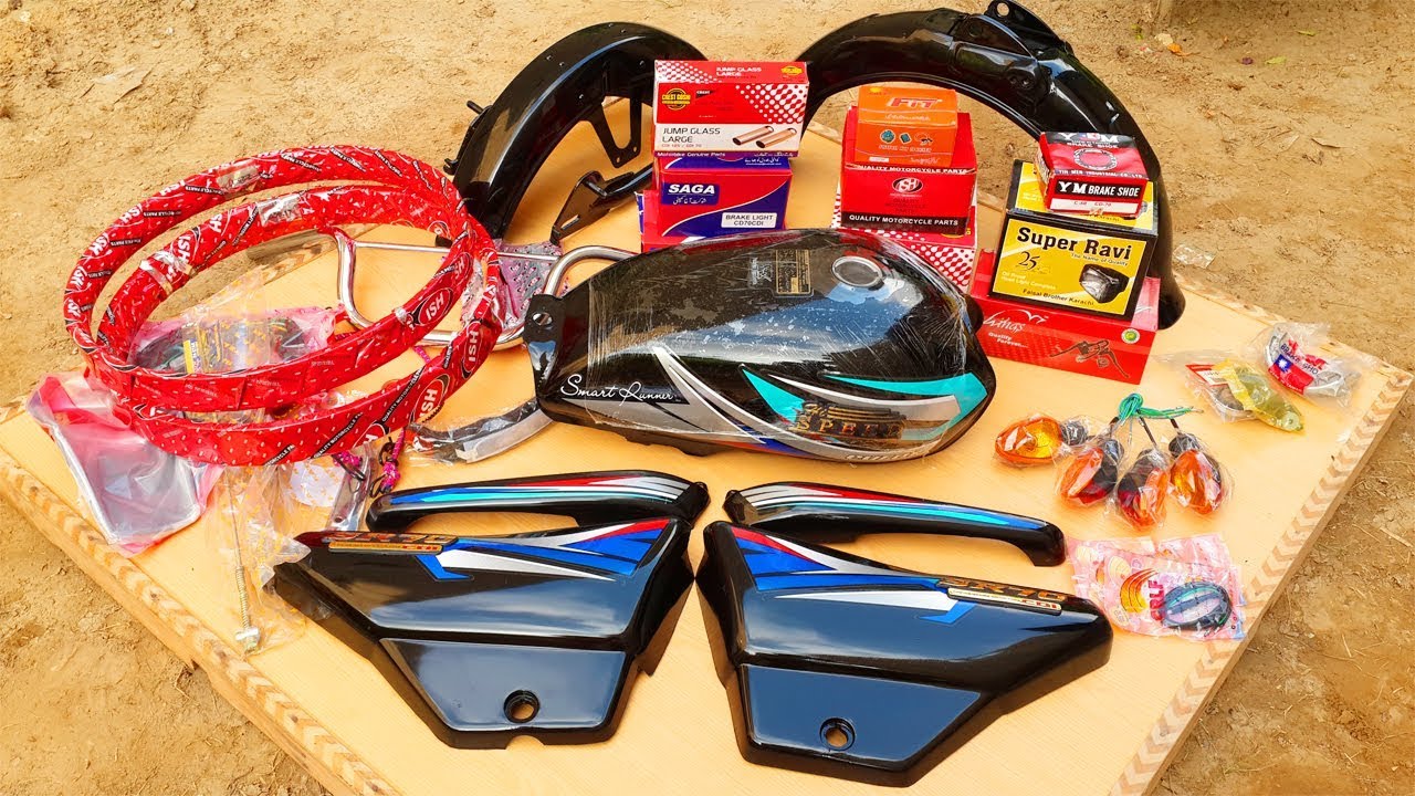 CD-70/SR-70 Hi-Speed Motorcycle Bike's Complete New Parts Review And Their Prices In Urdu/Hindi