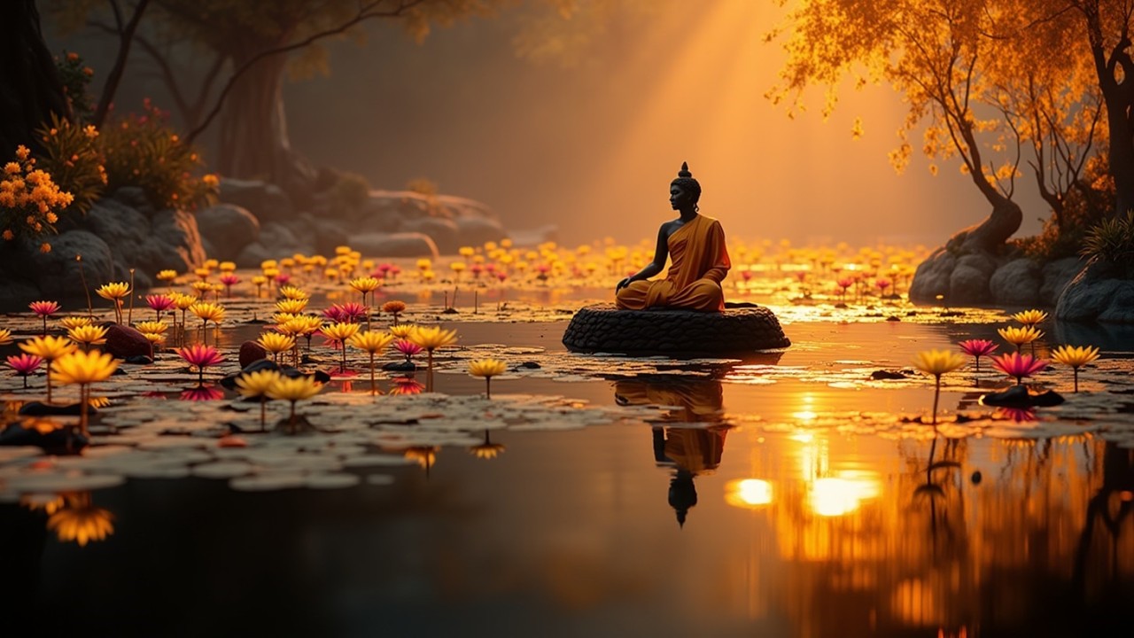 Deep Zen Music | Pure Lotus Pond Meditation | Relaxing Ambient Sounds for Inner Peace & Calm