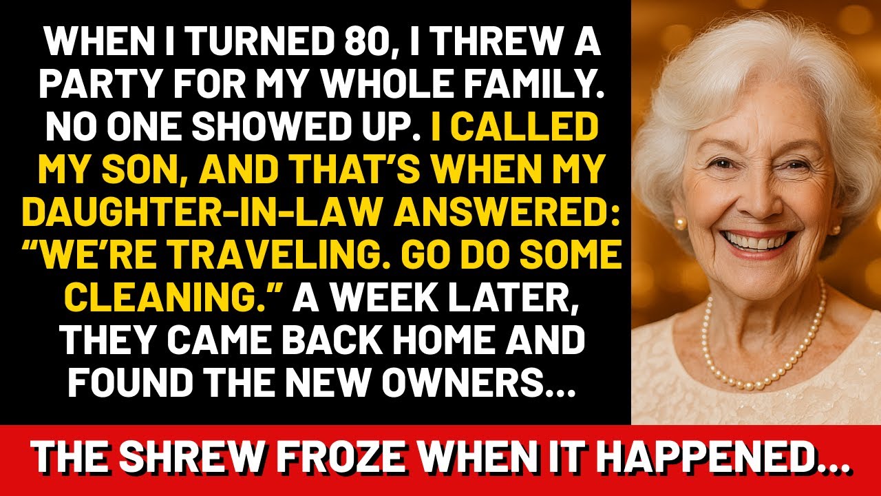 When I turned 80, I threw a party for my whole family. No one showed up. I called my son, and that’s