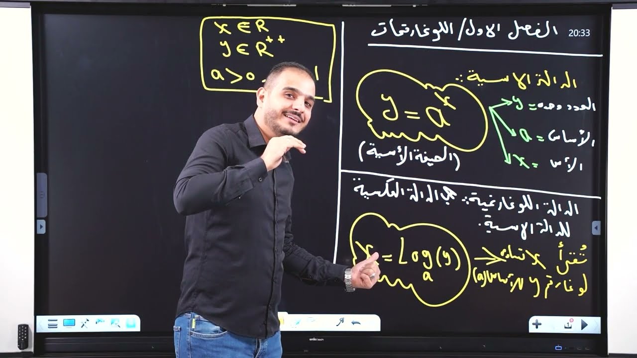 الخامس العلمي/ الفصل الاول/ اللوغاريتمات/ محاضرة 1