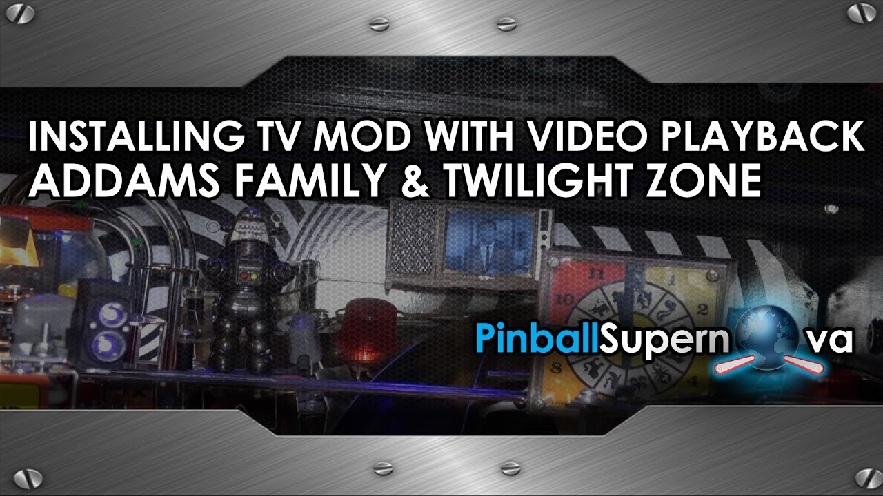 Pinball Mods # 52: TV Video Mod Install : Twilight Zone and Addams Family