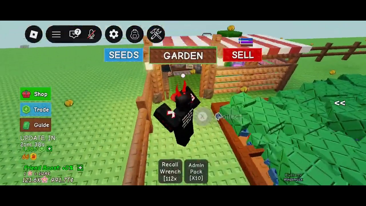 Grow a garden admin abuse for valtines part 2 update 