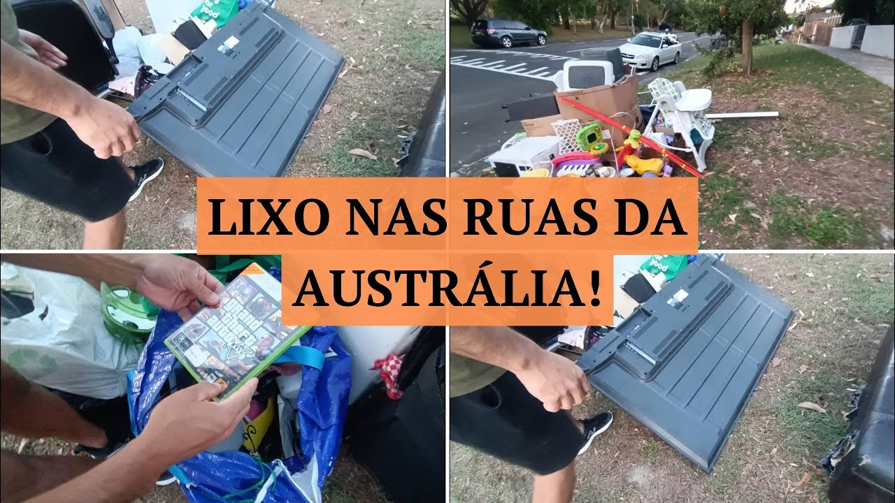 #5 LIXOS NAS RUAS DA AUSTRÁLIA | OLHA O QUE ENCONTRAMOS 😱😱