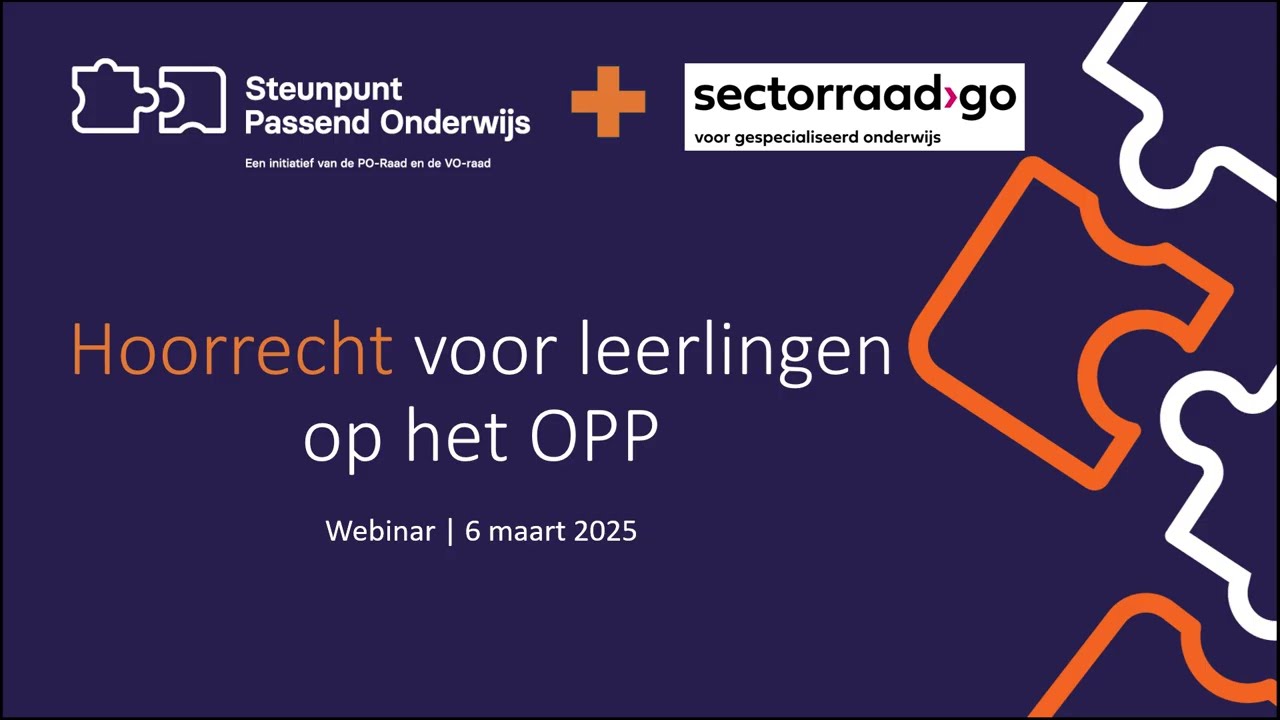 Webinar hoorrecht voor leerlingen op het OPP