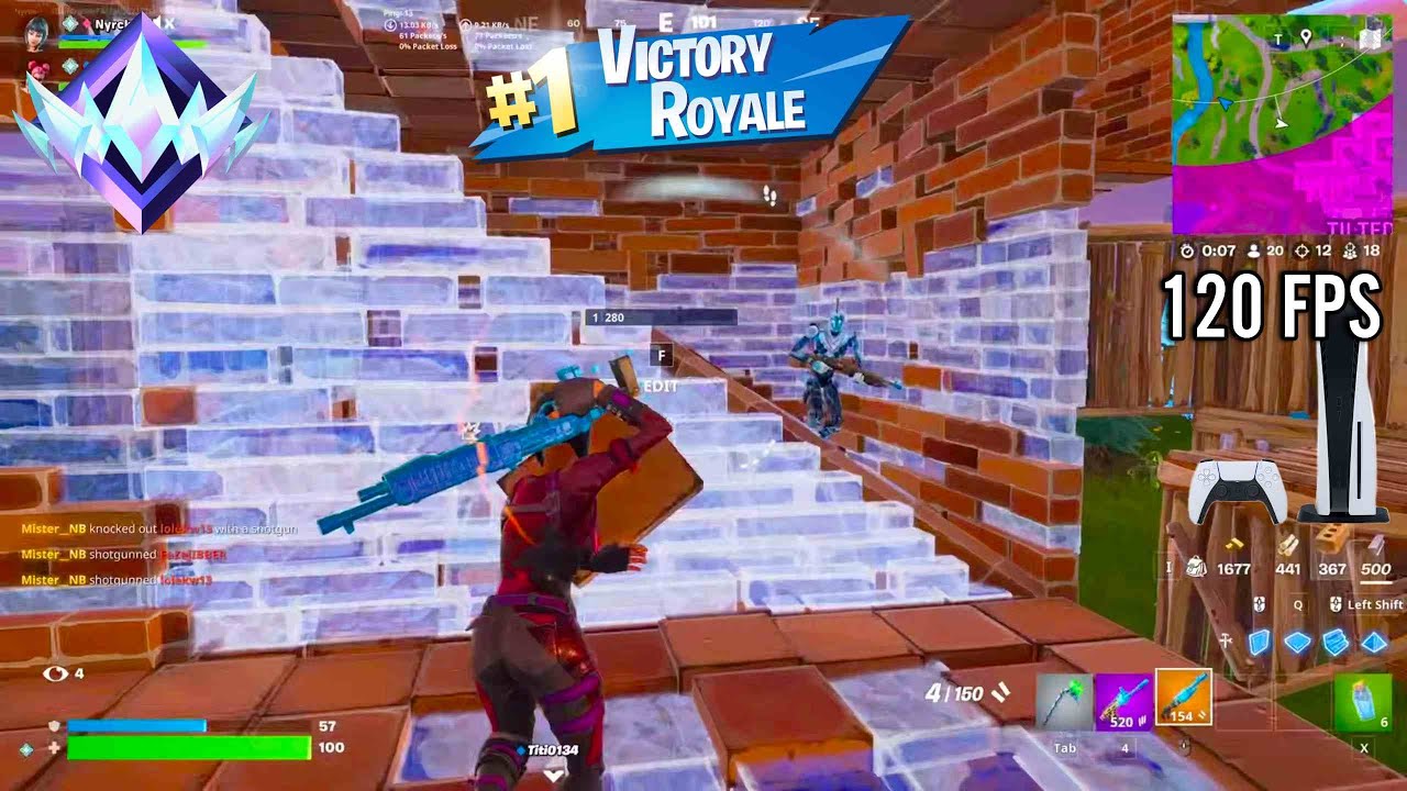 Fortnite reload ranked on Ps5 Slim | Keyboard & Mouse Gameplay | 120 FPS | 4K