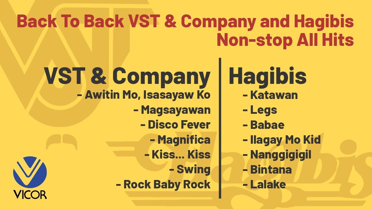 VST & Company and Hagibis Non-stop All Hits Playlist