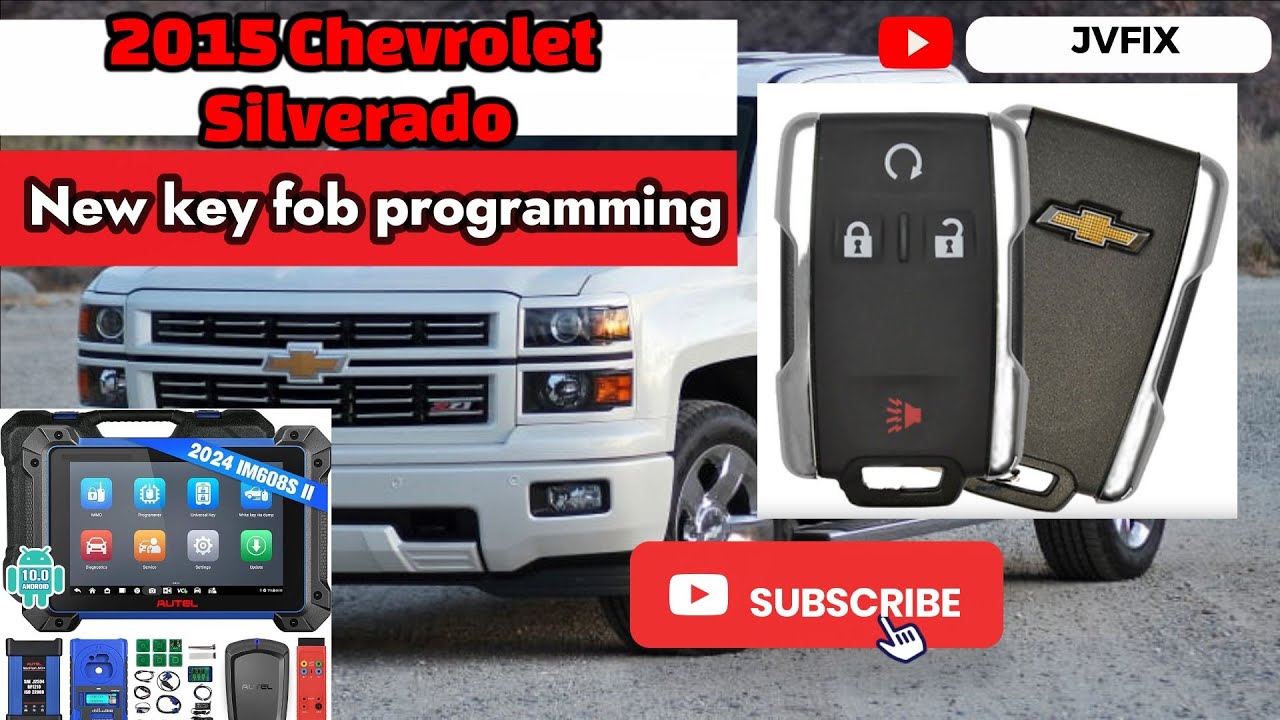How to program key fob on a 2014-2018 Chevrolet Silverado/GMC Sierra using Autel IM608.